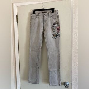 Mesmerize Women’s Jeans Skull & Eagle Graphic